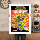 TMNT 2 Arcade Retro GAME INSPIRED THEME Nintendo NES Gaming A4 A3 A2 Or A1 Poster Art 585