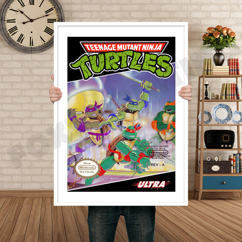 TMNT Retro GAME INSPIRED THEME Nintendo NES Gaming A4 A3 A2 Or A1 Poster Art 584