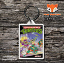 TMNT 3 Retro NES Game Cover Art Gaming Keyring
