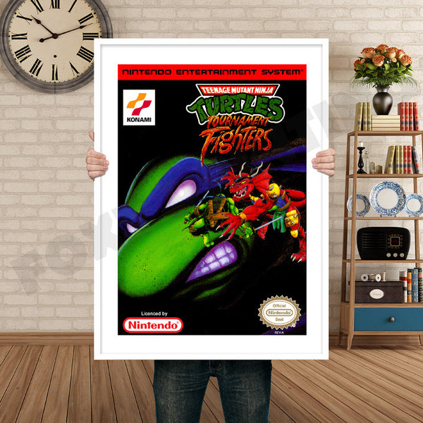 Tmnt Tournament Fighters Retro Game Inspired Theme Nintendo NES Gaming