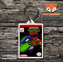 TMNT Retro NES Game Cover Art Gaming Keyring