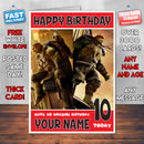 TMNT OUT OF SHADOWS BM1 THEME INSPIRED Style PERSONALISED Kids Adult FUNNY Birthday Card