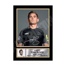 TOBY FLOOD 1 Limited Edition Rugby Player Signed Print - Rugby