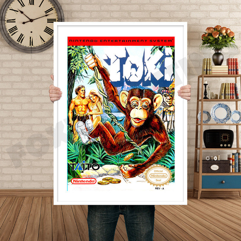 TOKI Retro GAME INSPIRED THEME Nintendo NES Gaming A4 A3 A2 Or A1 Poster Art 710