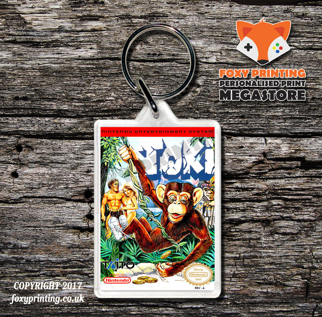 To The Earth Retro NES Game Cover Art Gaming Keyring