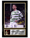 TOMMY JOHNSON Limited Edition Football Player Signed Print - Football