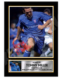 TOMMY MILLER Limited Edition Football Player Signed Print - Football
