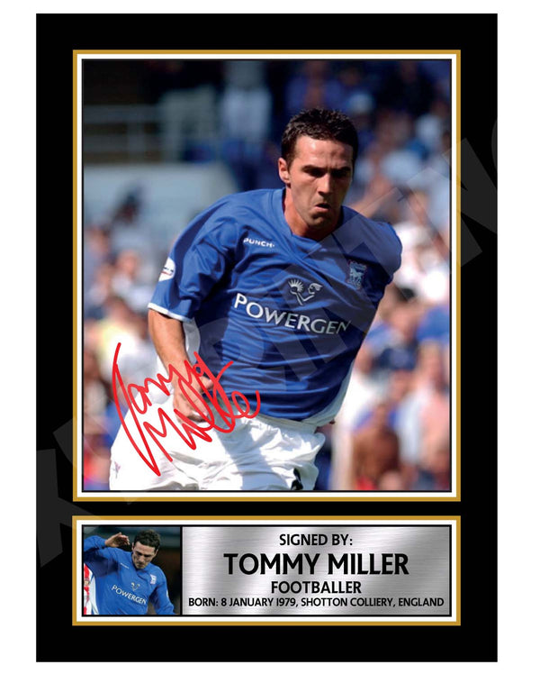 TOMMY MILLER 2 Football Player Printed Signature Print