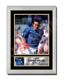 TOMMY MILLER 2 Limited Edition Football Player Signed Print - Football