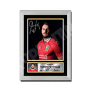 TOMMY SEYMOUR 1 Limited Edition Rugby Player Signed Print - Rugby