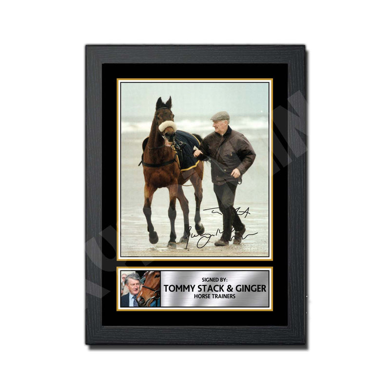 TOMMY STACK _ GINGER Limited Edition Horse Racer Signed Print - Horse Racing