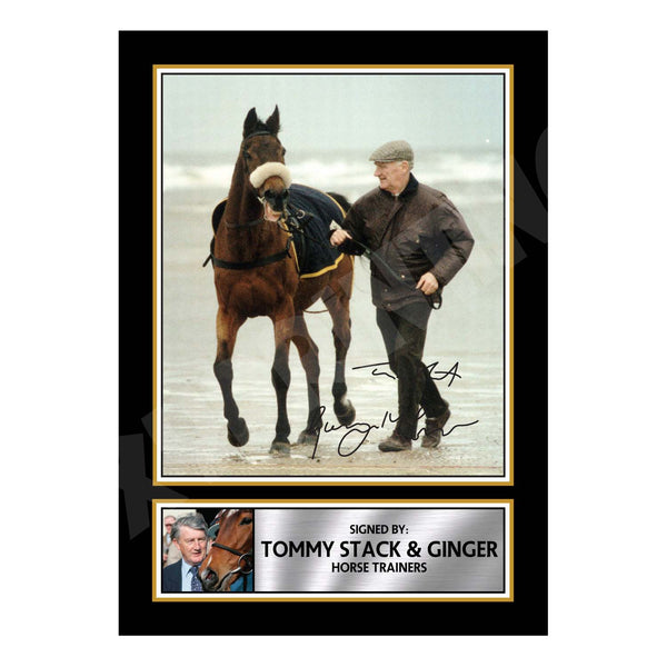 TOMMY STACK _ GINGER Horse Racer Printed Signature Print – Horse Racing