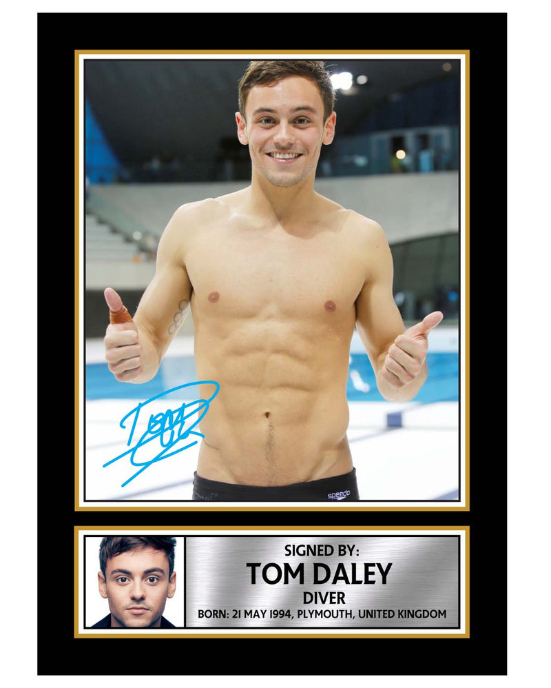 TOM DALEY 2 Limited Edition Athletics Signed Print - Athletic