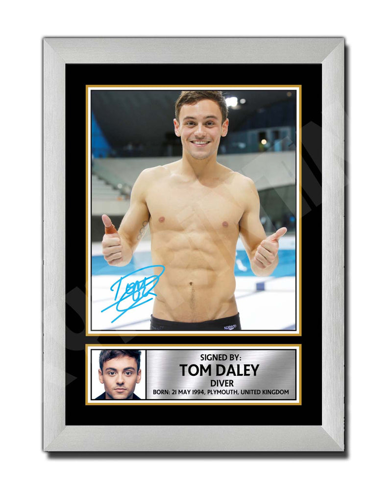 TOM DALEY 2 Limited Edition Athletics Signed Print - Athletic
