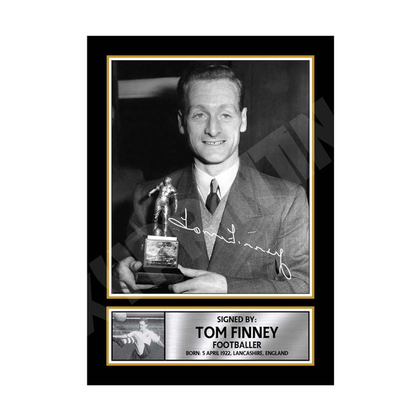 TOM FINNEY 2 Football Player Printed Signature Print