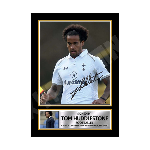 TOM HUDDLESTONE 2 Football Player Printed Signature Print