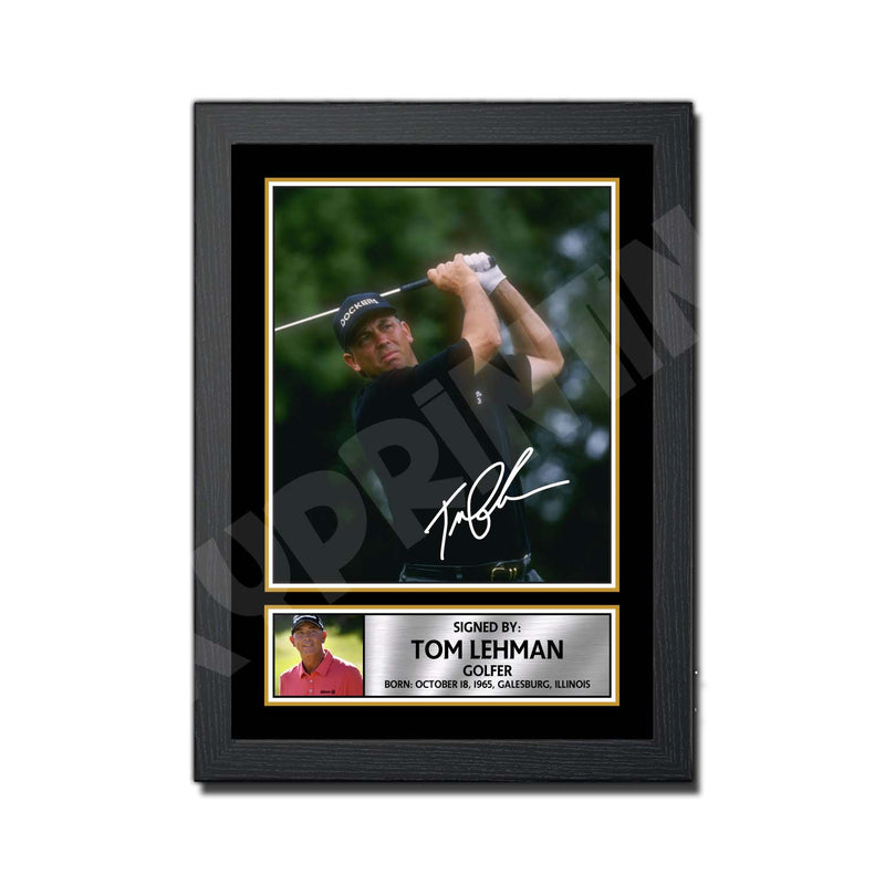 TOM LEHMAN 2 Limited Edition Golfer Signed Print - Golf