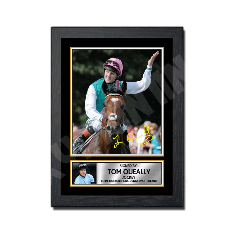 TOM QUEALLY Limited Edition Horse Racer Signed Print - Horse Racing