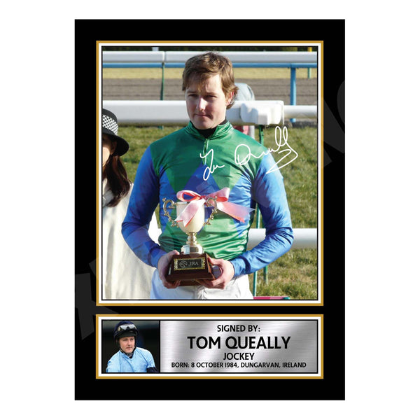 TOM QUEALLY 2 Horse Racer Printed Signature Print – Horse Racing