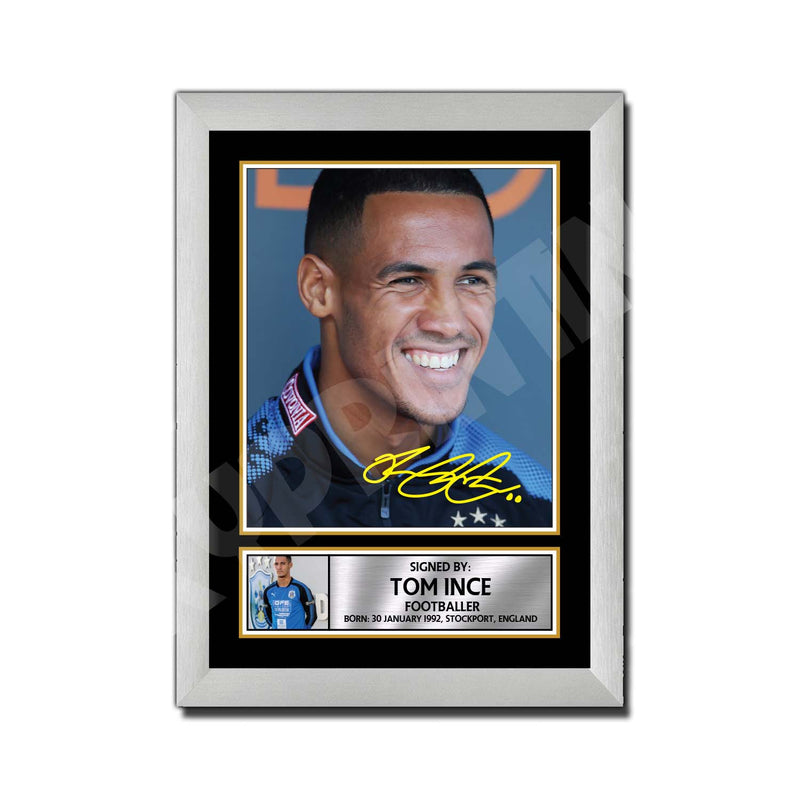 TOM THOMAS INCE HUDDERSFIELD 2 Limited Edition Football Player Signed Print - Football