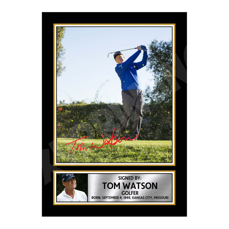 TOM WATSON 2 Limited Edition Golfer Signed Print - Golf