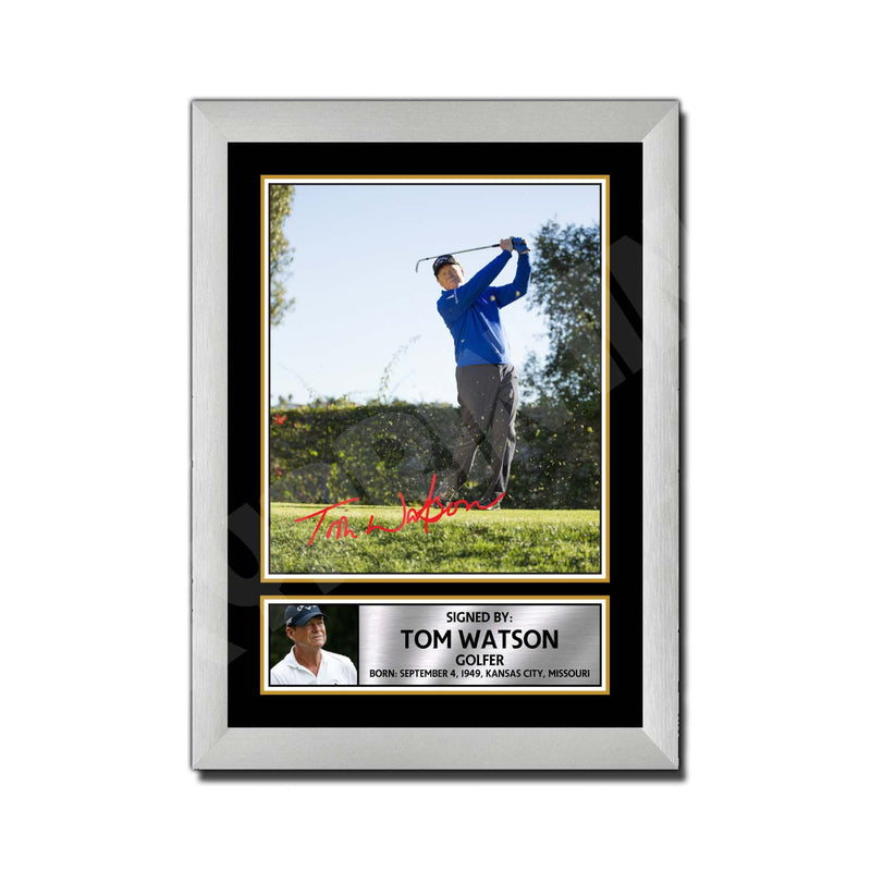 TOM WATSON 2 Limited Edition Golfer Signed Print - Golf