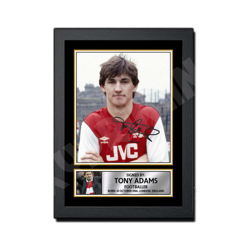 TONY ADAMS Limited Edition Football Player Signed Print - Football