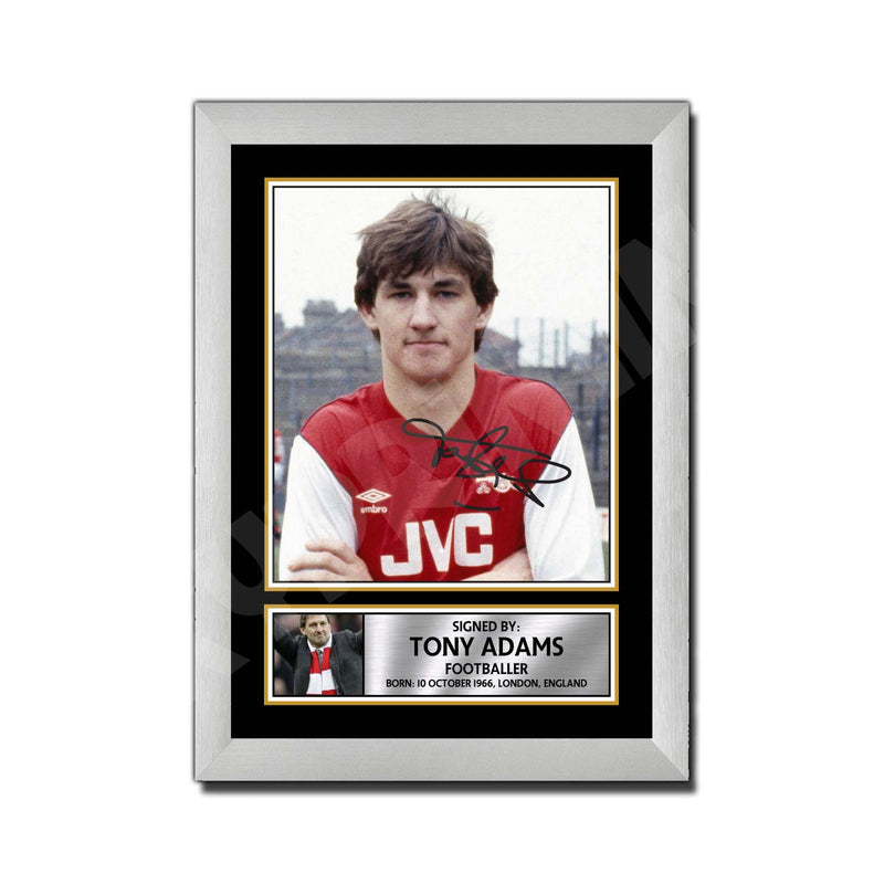 TONY ADAMS Limited Edition Football Player Signed Print - Football