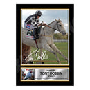 TONY DOBBIN 2 Limited Edition Horse Racer Signed Print - Horse Racing