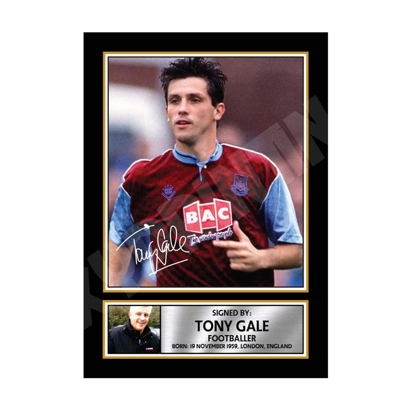TONY GALE (1) Football Player Printed Signature Print