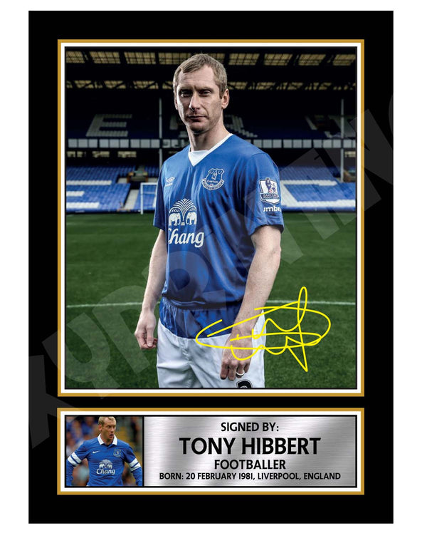 TONY HIBBERT Football Player Printed Signature Print