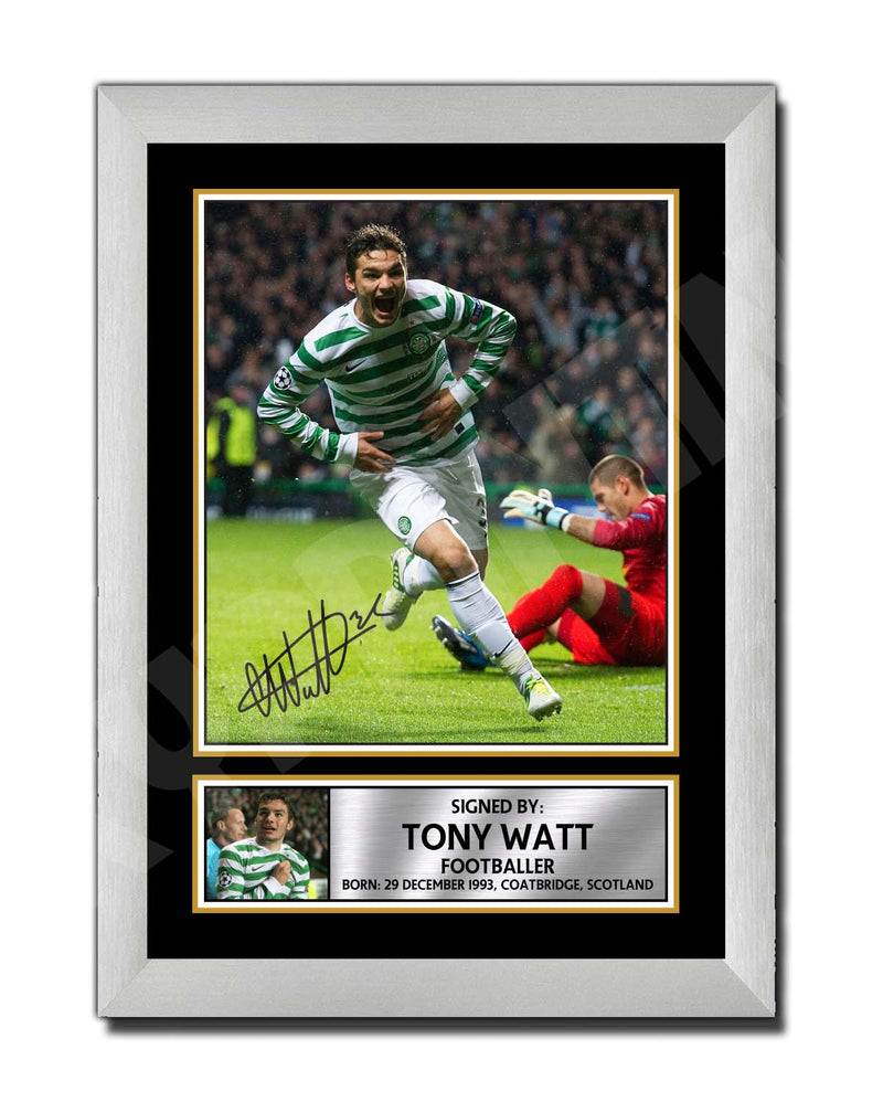 TONY WATT Limited Edition Football Player Signed Print - Football