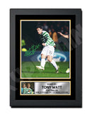 TONY WATT 2 Limited Edition Football Player Signed Print - Football