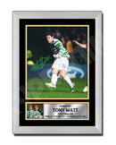 TONY WATT 2 Limited Edition Football Player Signed Print - Football