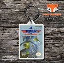 TOP PLAYERS TENNIS Retro NES Game Cover Art Gaming Keyring