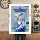 TOPGUN Retro GAME INSPIRED THEME Nintendo NES Gaming A4 A3 A2 Or A1 Poster Art 714