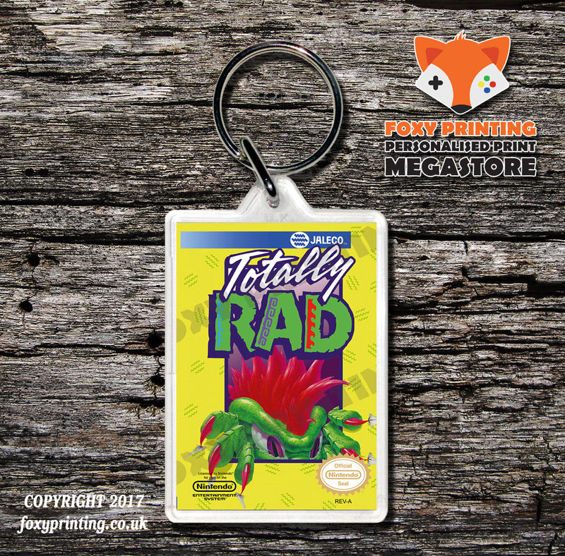 TOTAL RECALL Retro NES Game Cover Art Gaming Keyring