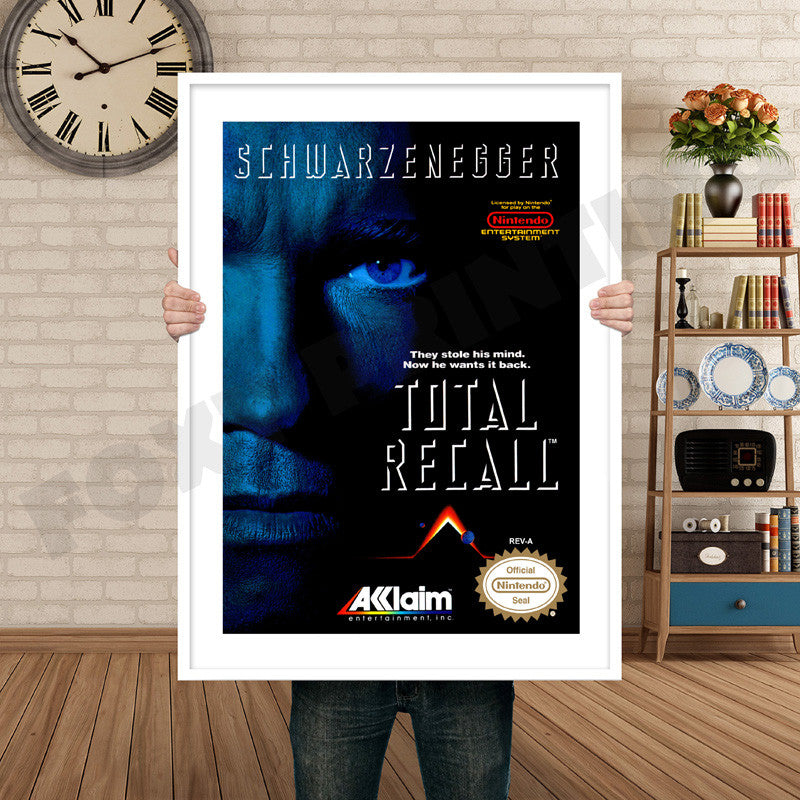 TOTAL RECALL Retro GAME INSPIRED THEME Nintendo NES Gaming A4 A3 A2 Or A1 Poster Art 715