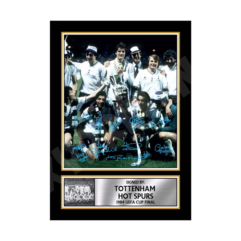 Tottenham Hot Spurs 1984 Uefa Cup Final - Signed Autographed