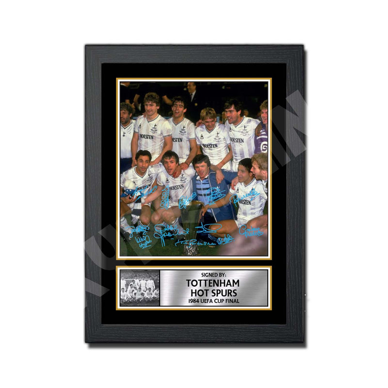 TOTTENHAM HOT SPURS 1984 UEFA CUP FINAL 2 Limited Edition Football Player Signed Print - Football