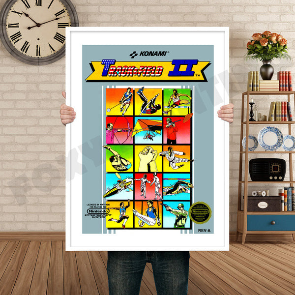 Track and Field 2 Retro Game Inspired Theme Nintendo NES Gaming