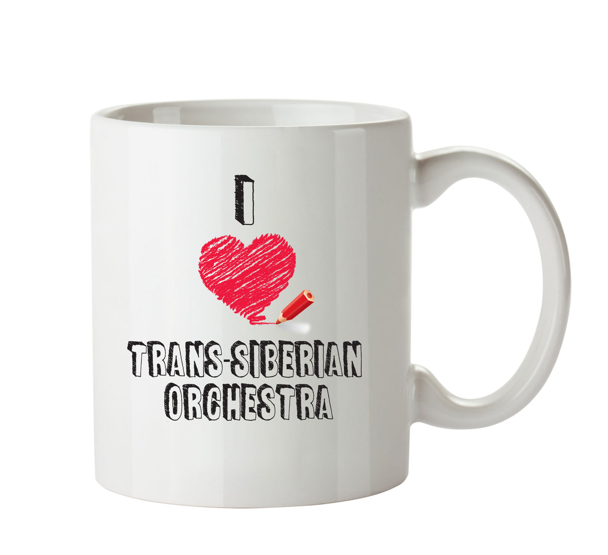 I Love TRANS SIBERIAN ORCHESTRA Celebrity Mug – printed mug product image 1