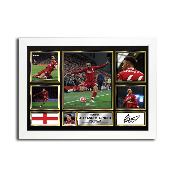 TRENT ALEXANDER-ARNOLD MC1674 – Black Frame Printed Signature Football Poster