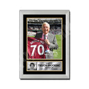 TREVOR BROOKING Limited Edition Football Player Signed Print - Football
