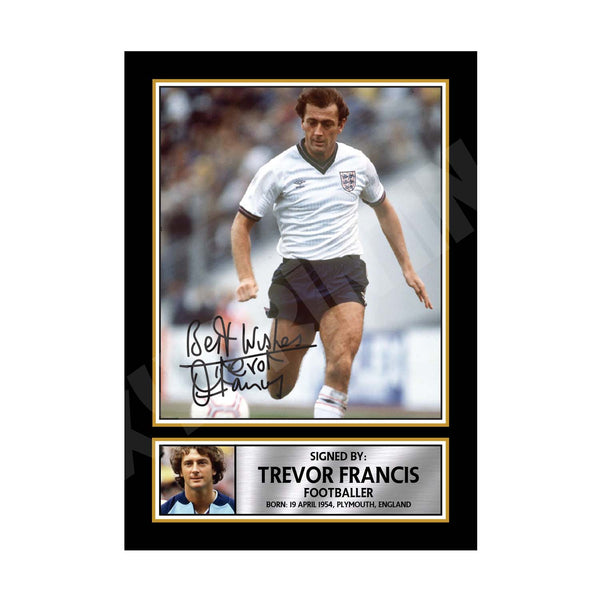Trevor Francis Football Player Printed Signature Print