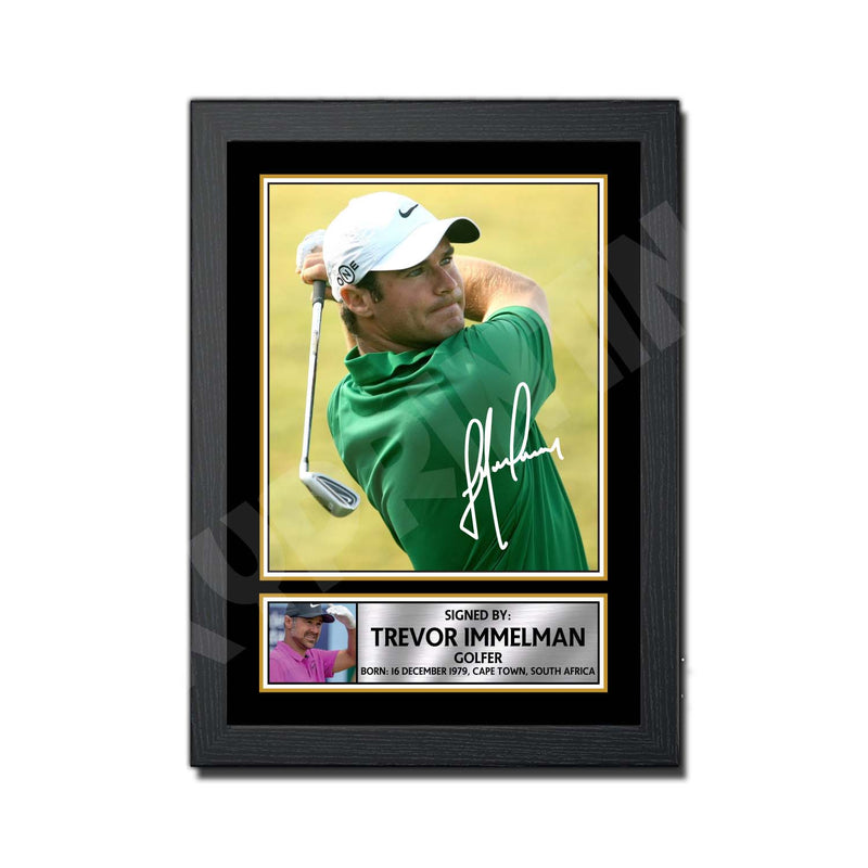 TREVOR IMMELMAN Limited Edition Golfer Signed Print - Golf