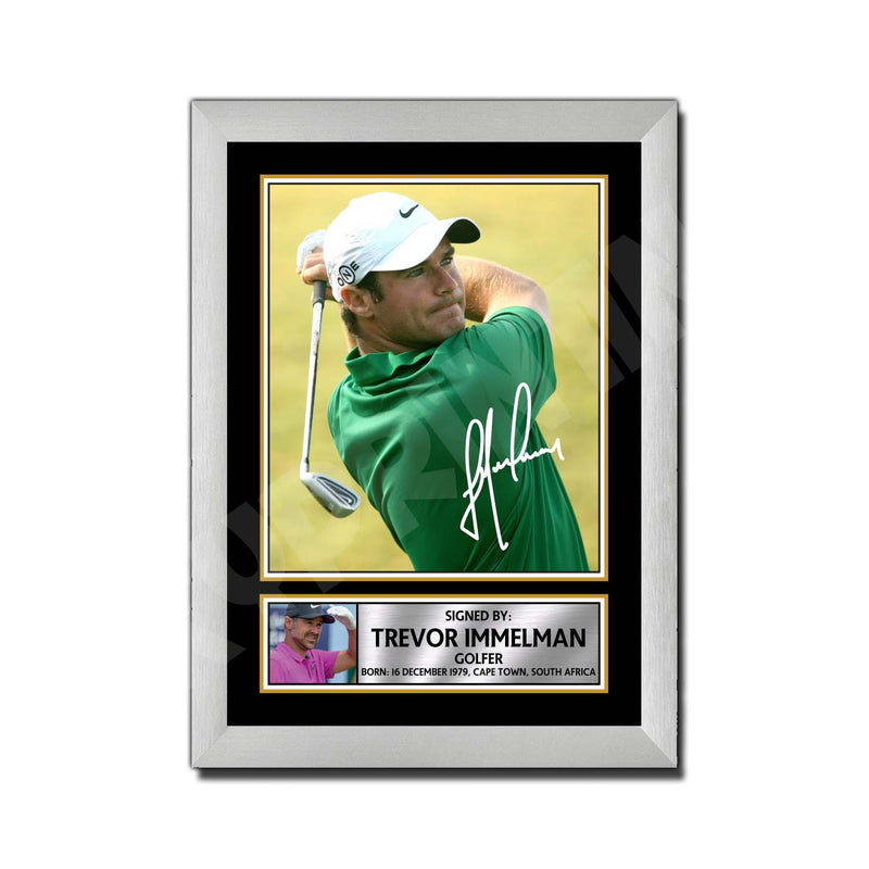 TREVOR IMMELMAN Limited Edition Golfer Signed Print - Golf