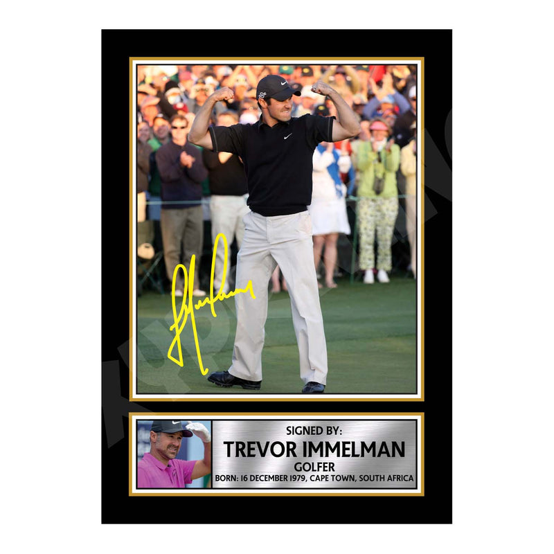 TREVOR IMMELMAN 2 Limited Edition Golfer Signed Print - Golf