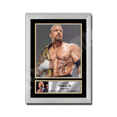 TRIPLE H Limited Edition MMA Wrestler Signed Print - MMA Wrestling