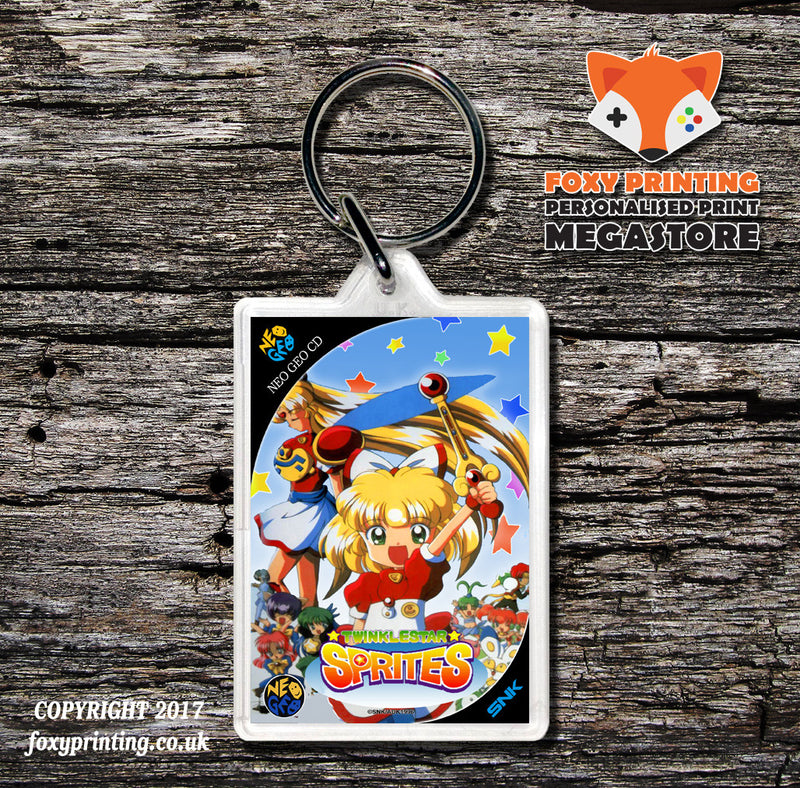 TWINKLE STAR SPRITES NEO GEO CD Game Inspired Retro Gaming Keyring